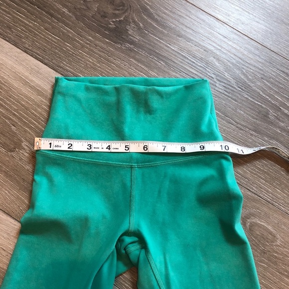 Lululemon Wunder Train High Rise Tight Leggings Blaze Maldives Green Size 0 - Picture 8 of 16